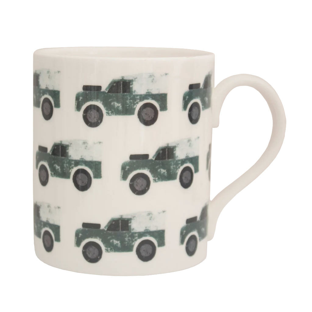 IzziRainey Land Rover Repeat Large Bone China Mug -350ml