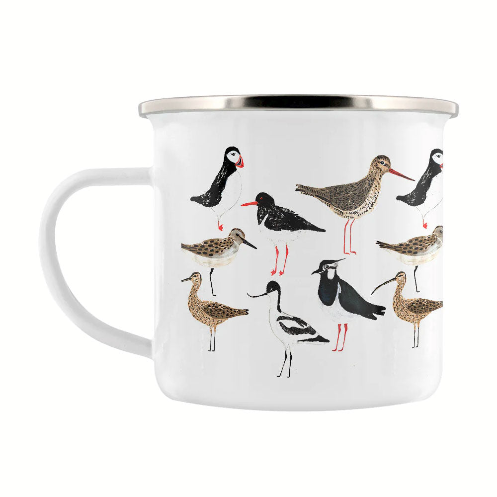 IzziRainey Coastal Birds Repeat Enamel Mug