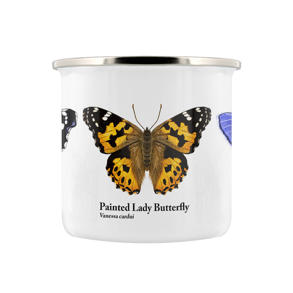 Nature's Delights - Butterfly Trio Enamel Mug