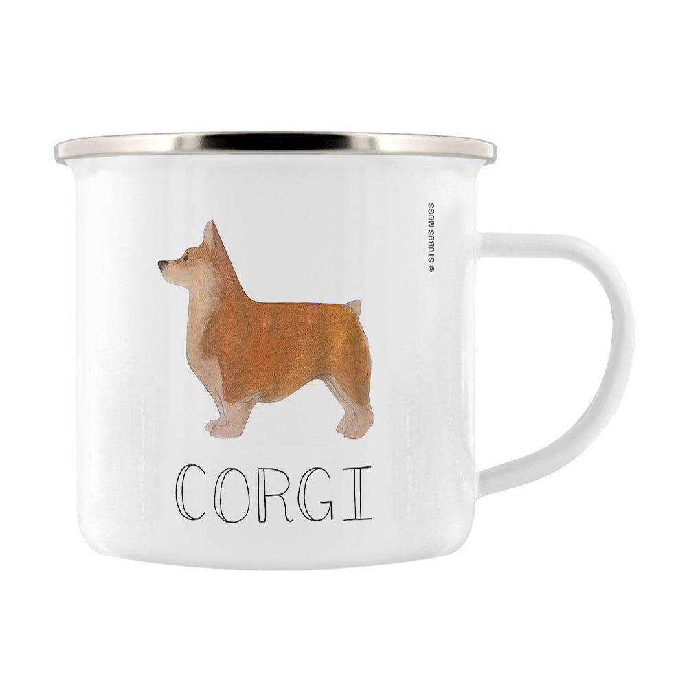 Corgi - I Love My Dog Enamel Mug