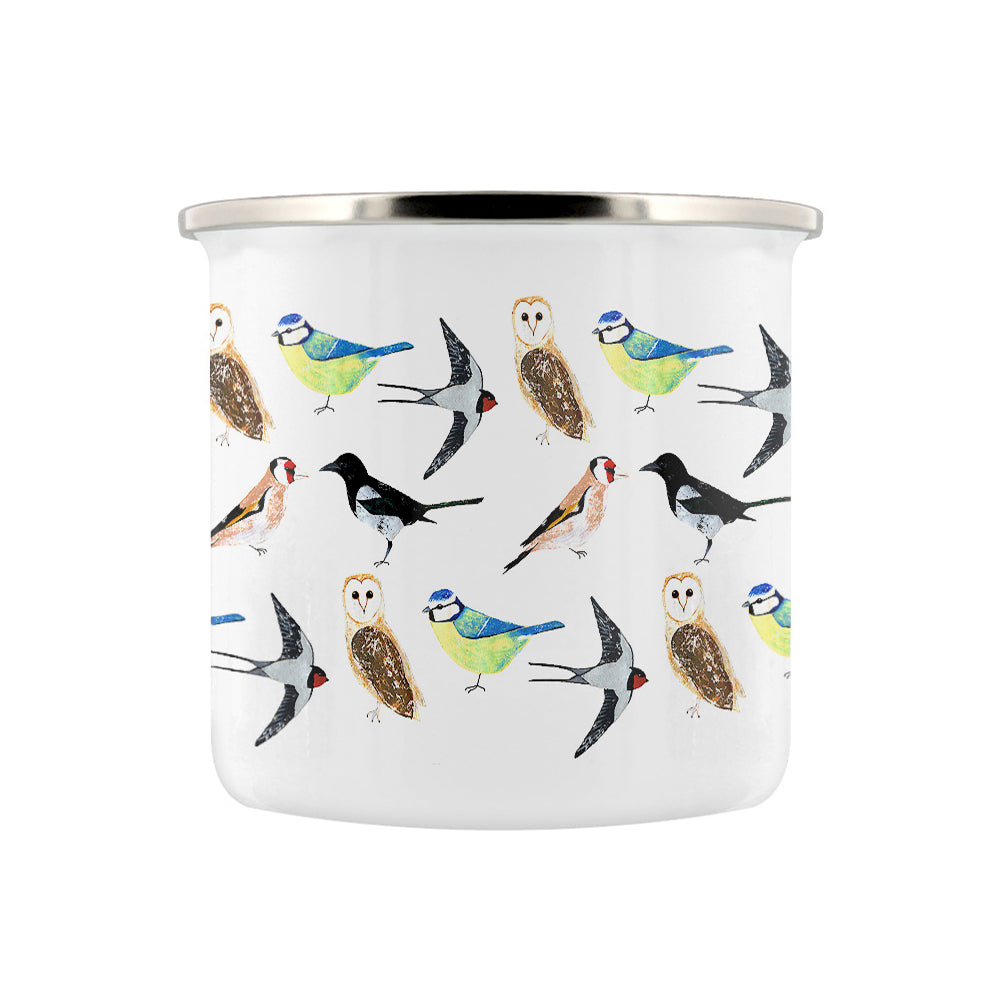 IzziRainey Garden Birds Enamel Mug
