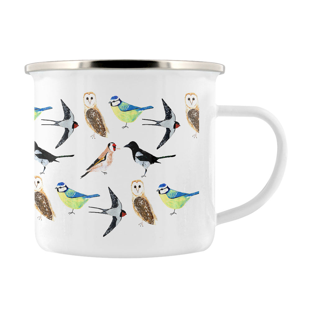 IzziRainey Garden Birds Enamel Mug