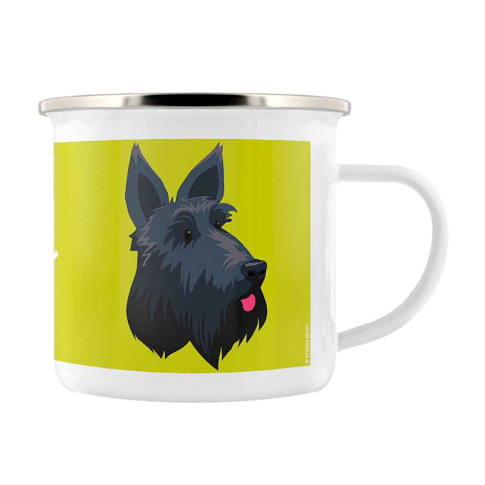 Pop Art Pets Scottie Dog Enamel Mug