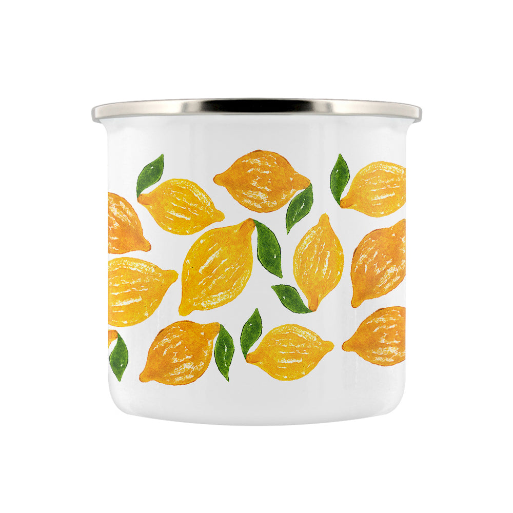 IzziRainey Lemons Enamel Mug