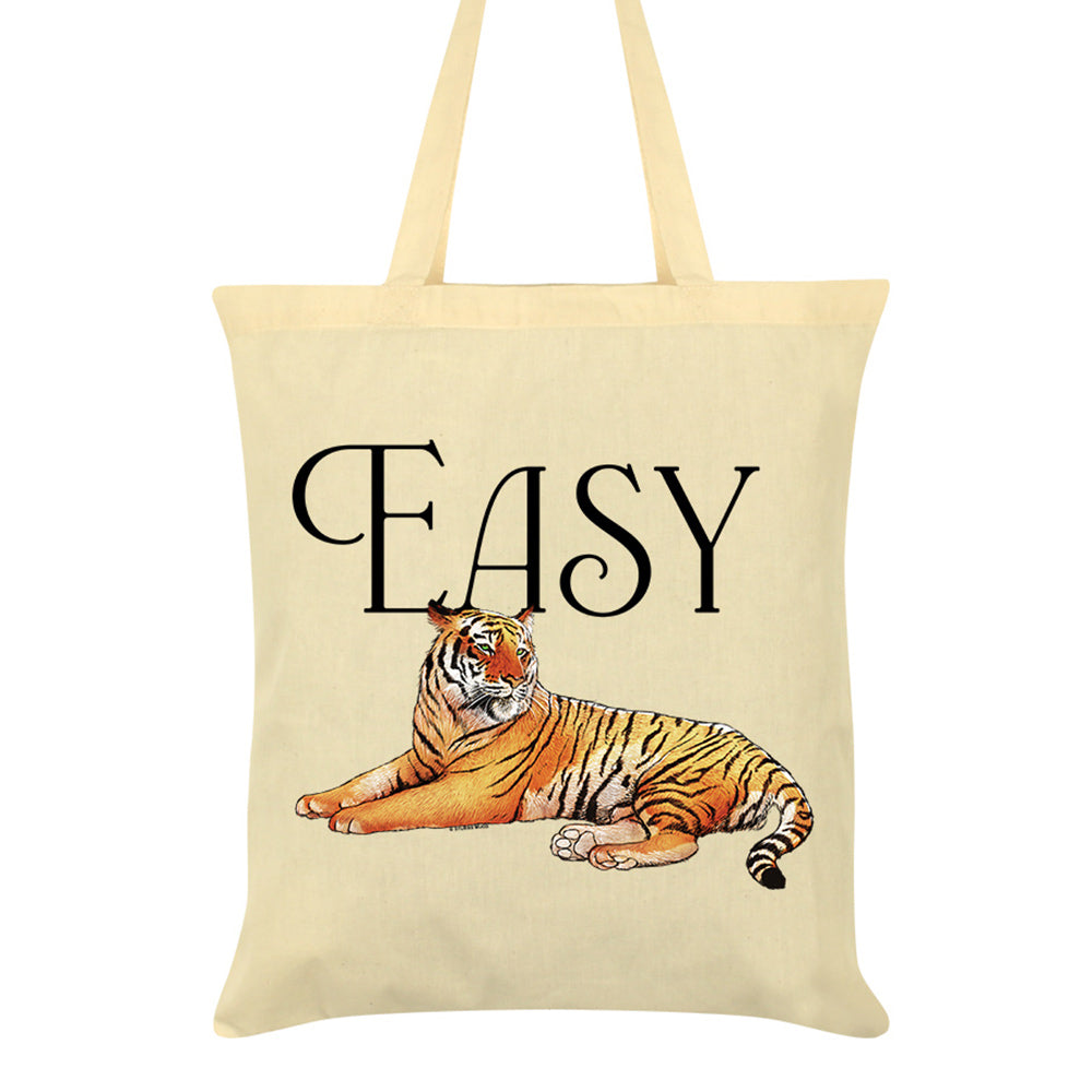 Wild Giggles Easy Tiger Cream Tote Bag