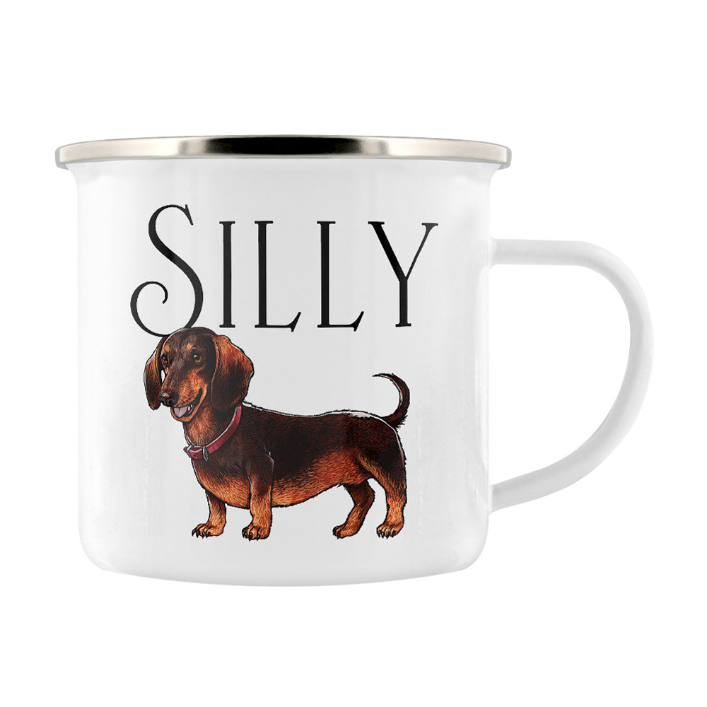 Wild Giggles Silly Sausage Enamel Mug