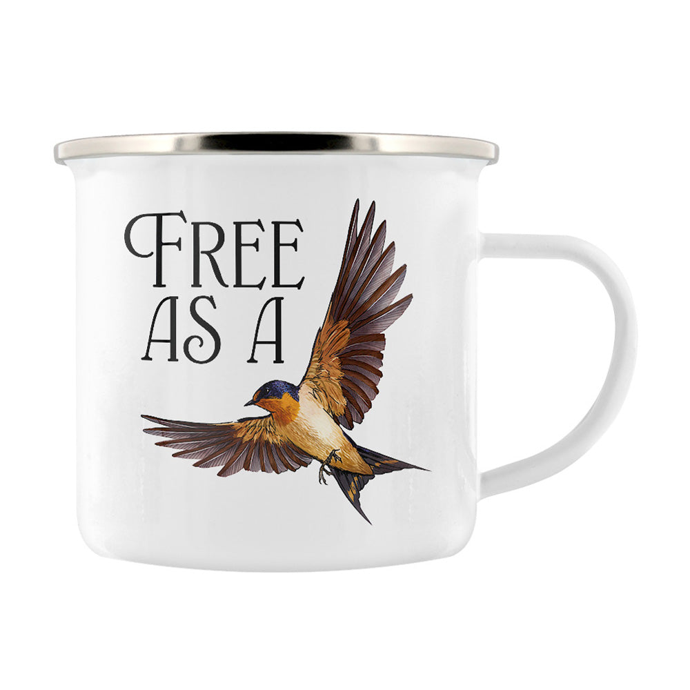 Wild Giggles Free As A Bird Enamel Mug