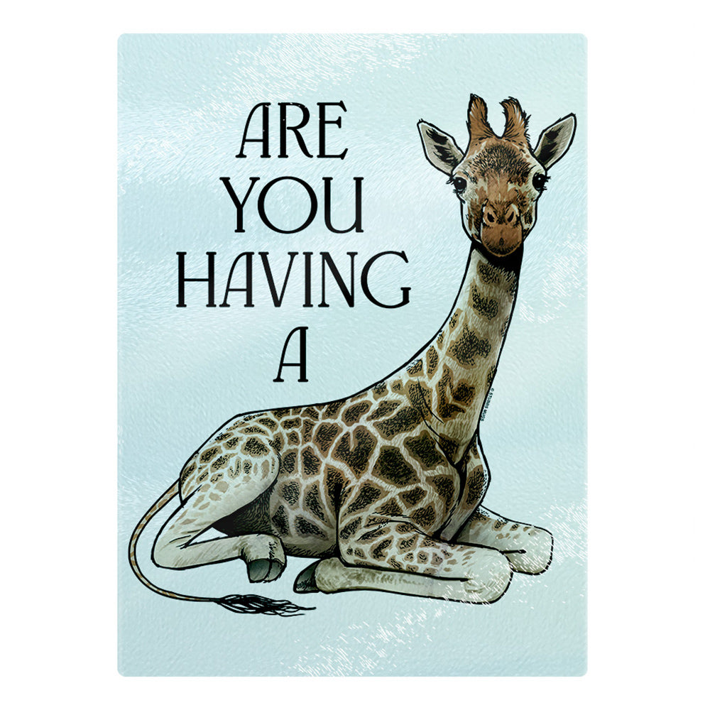 Wild Giggles Are You Having A Giraffe Rectangular Chopping Board