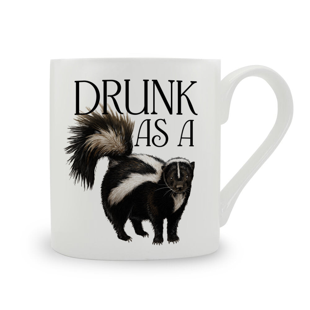 Wild Giggles Drunk As A Skunk Bone China Mug