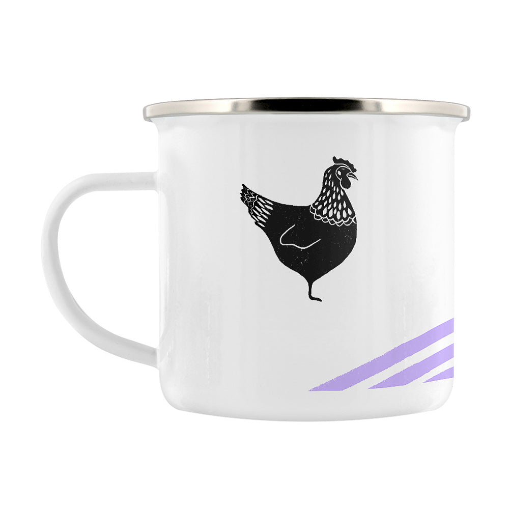 IzziRainey Lilac Chicken Enamel Mug