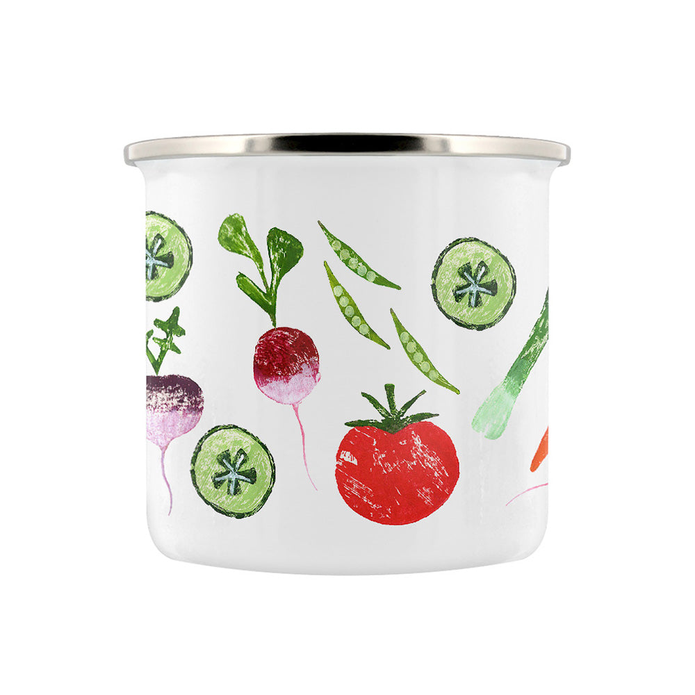 IzziRainey Salad And Veg Enamel Mug
