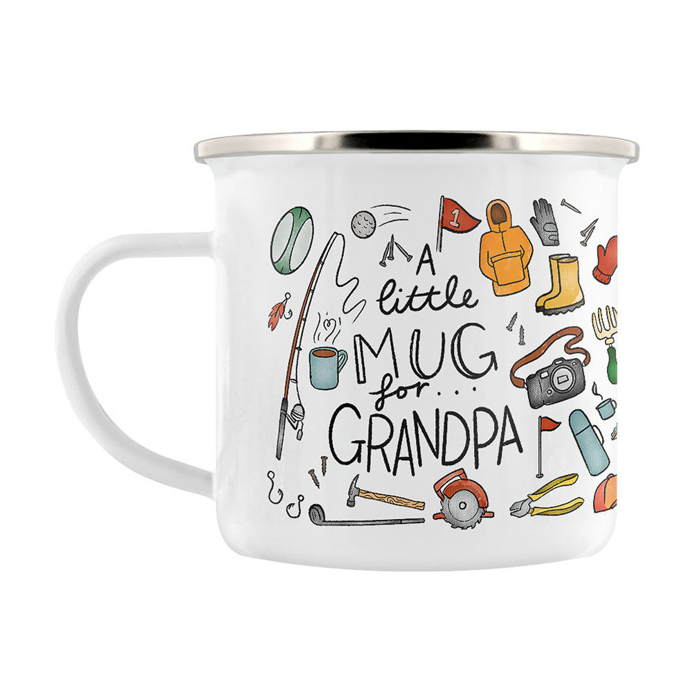 A Little Mug For Grandpa Enamel Mug