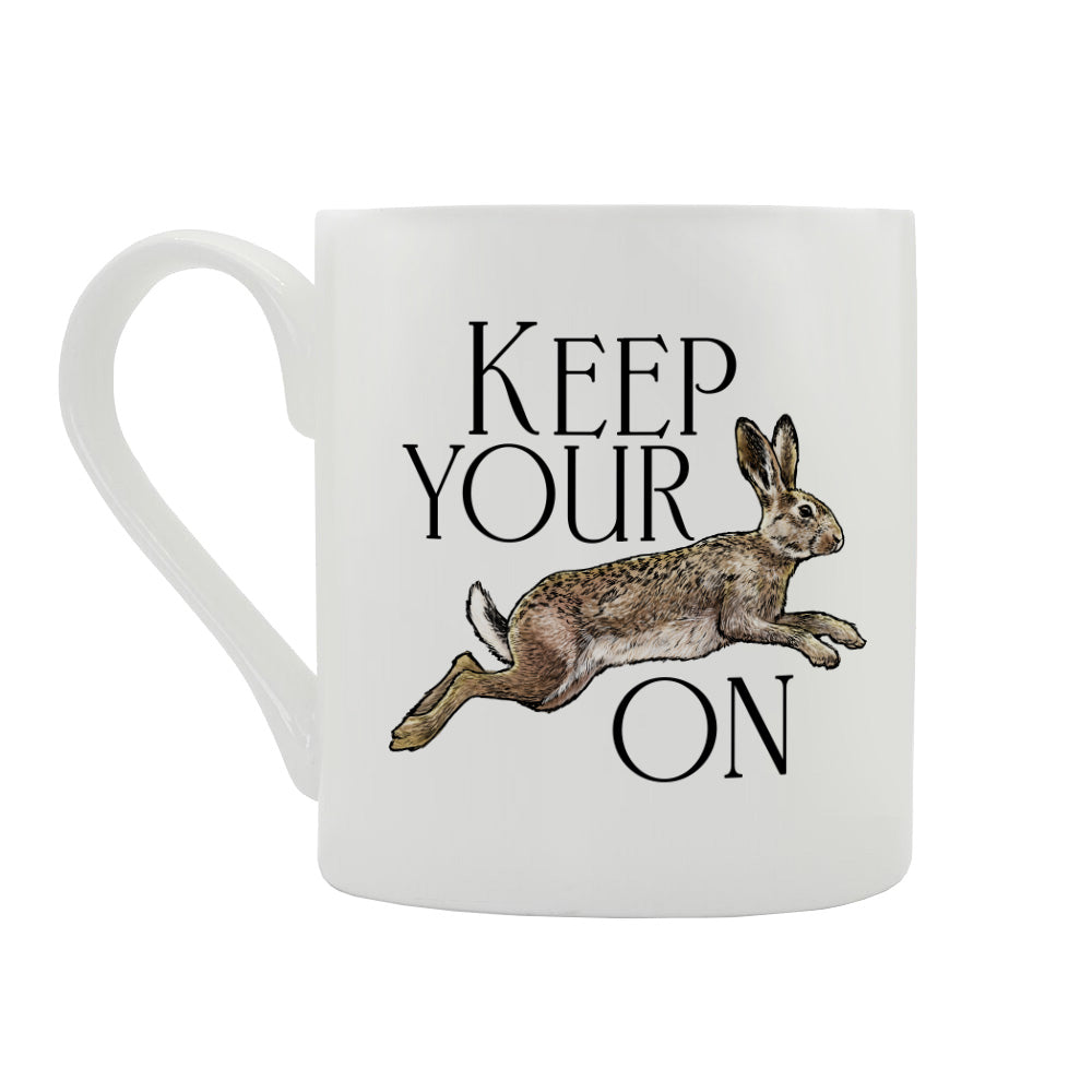 Wild Giggles Keep Your Hare On Bone China Mug