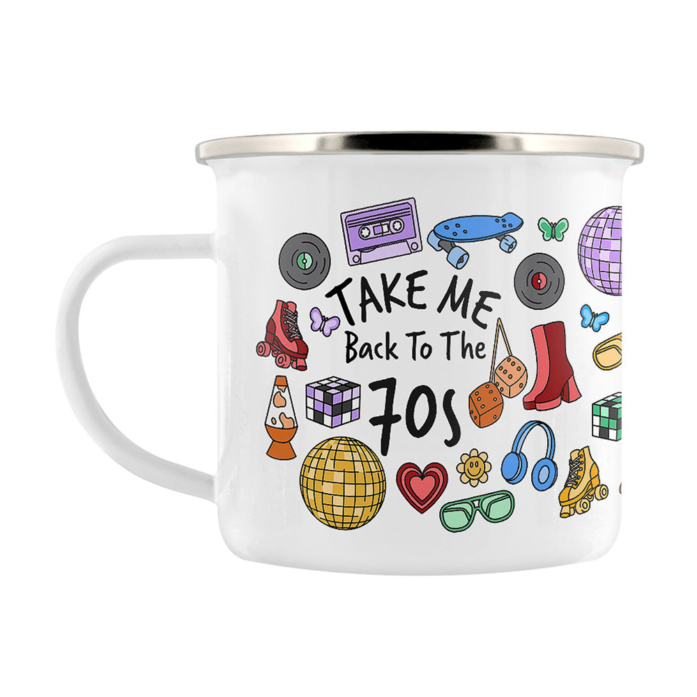 Take Me Back To The 70s Enamel Mug