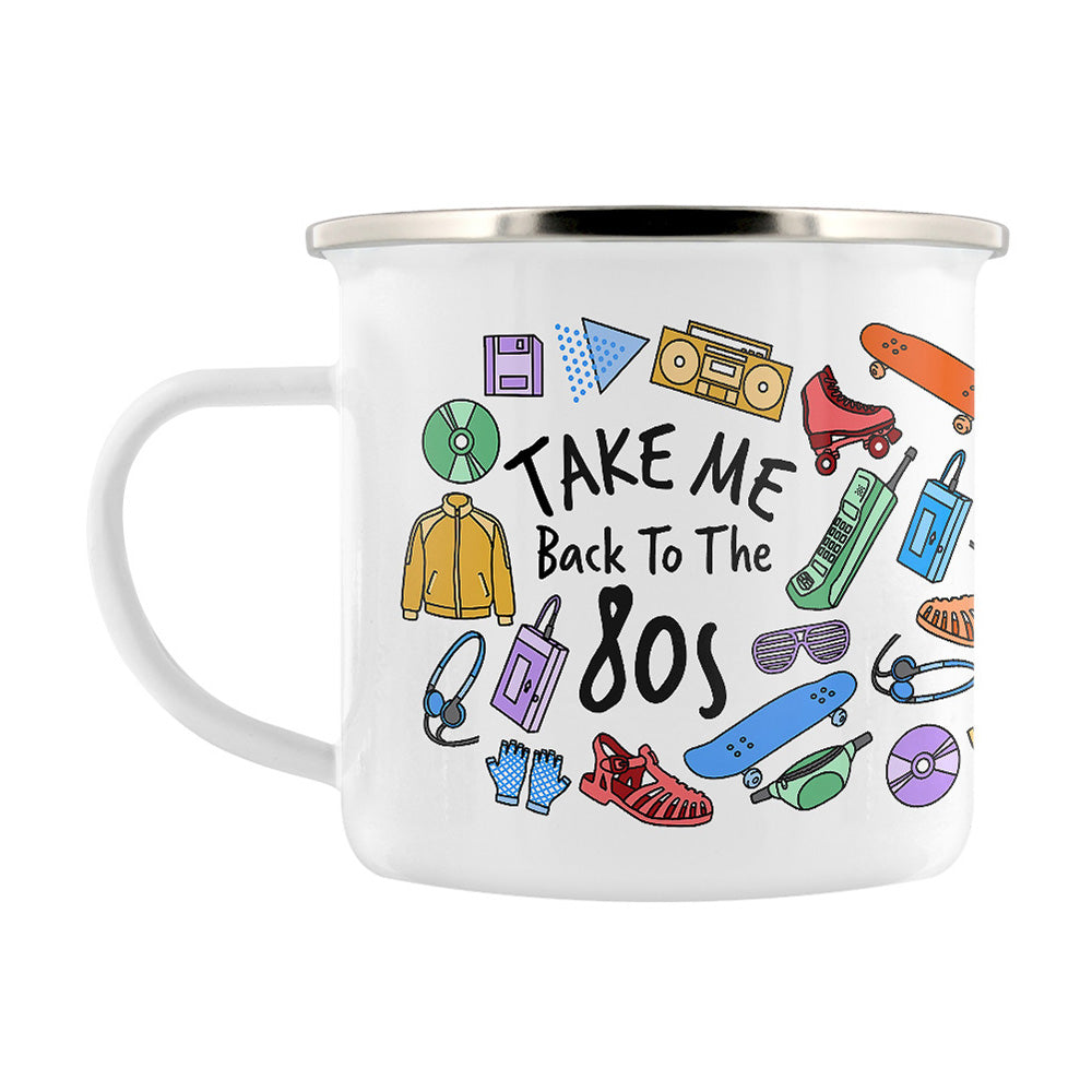 Take Me Back To The 80s Enamel Mug