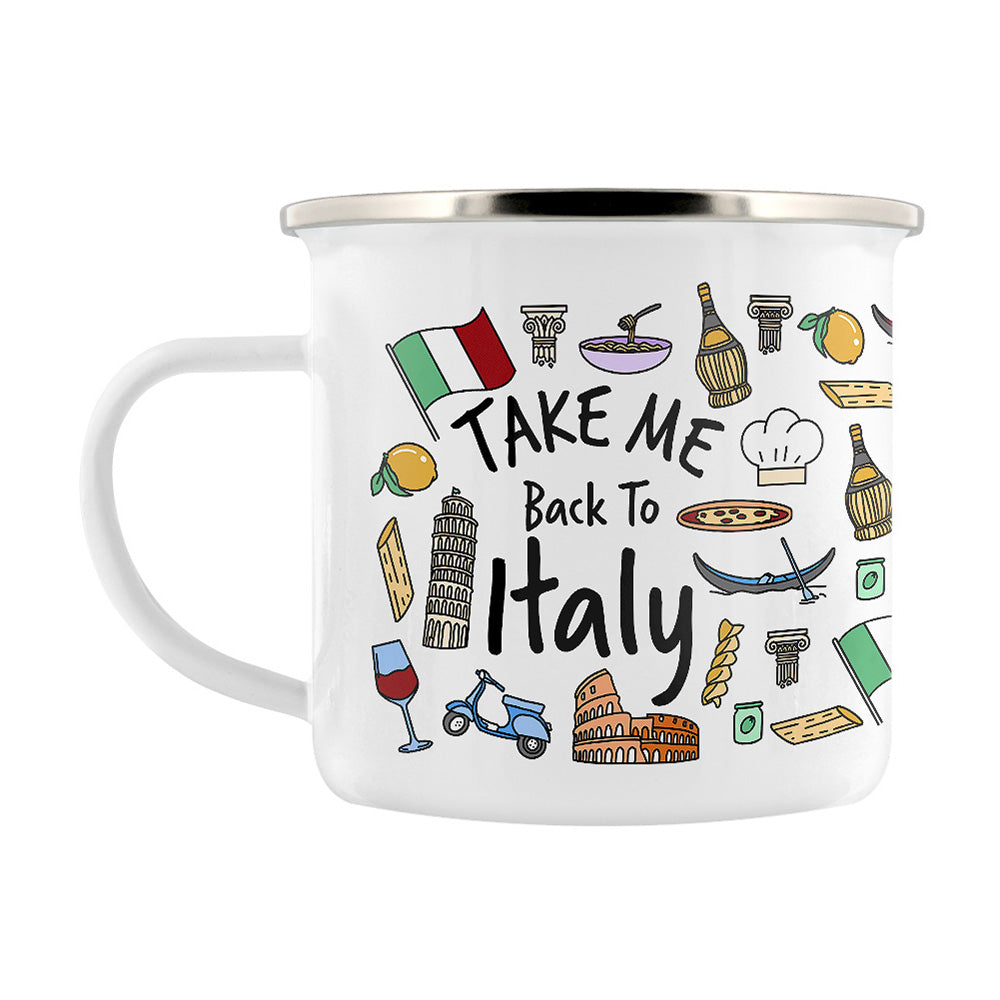 Take Me Back To Italy Enamel Mug