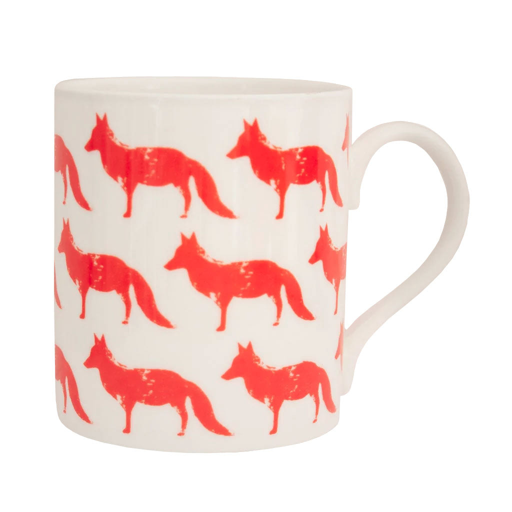 IzziRainey Fox Repeat Large Bone China Mug -350ml