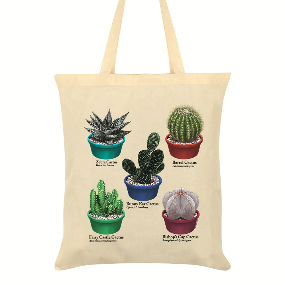 Nature's Delights - A Spike Of Cacti Natural Tote Bag