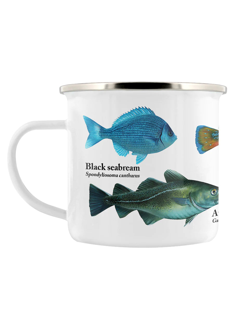 A Shoal Of Fish Enamel Mug