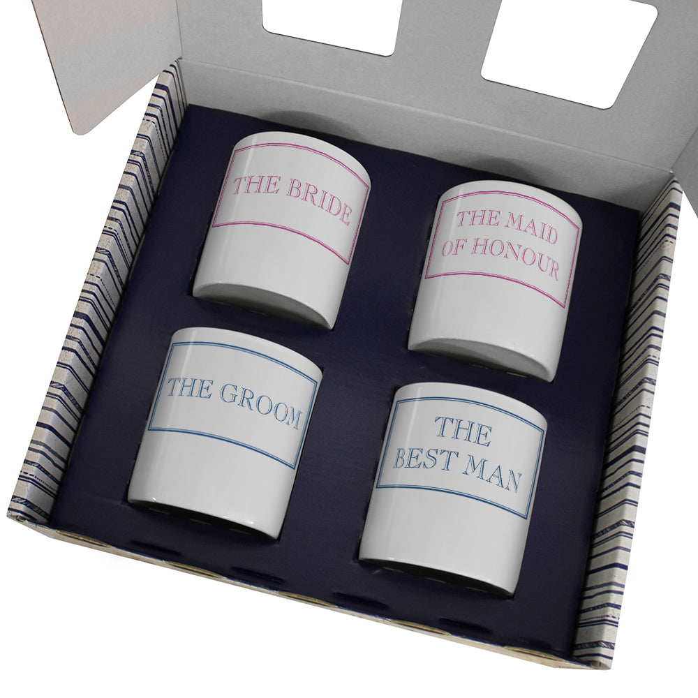 The Wedding Party 250ml Mug Set - 4 Pack