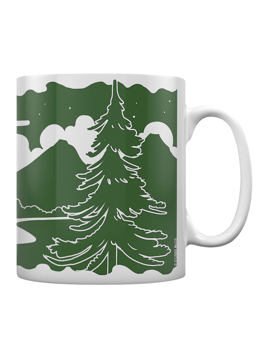 Etched In Nature - In The Woods Block (Dark Green) Print Sublimation Mug