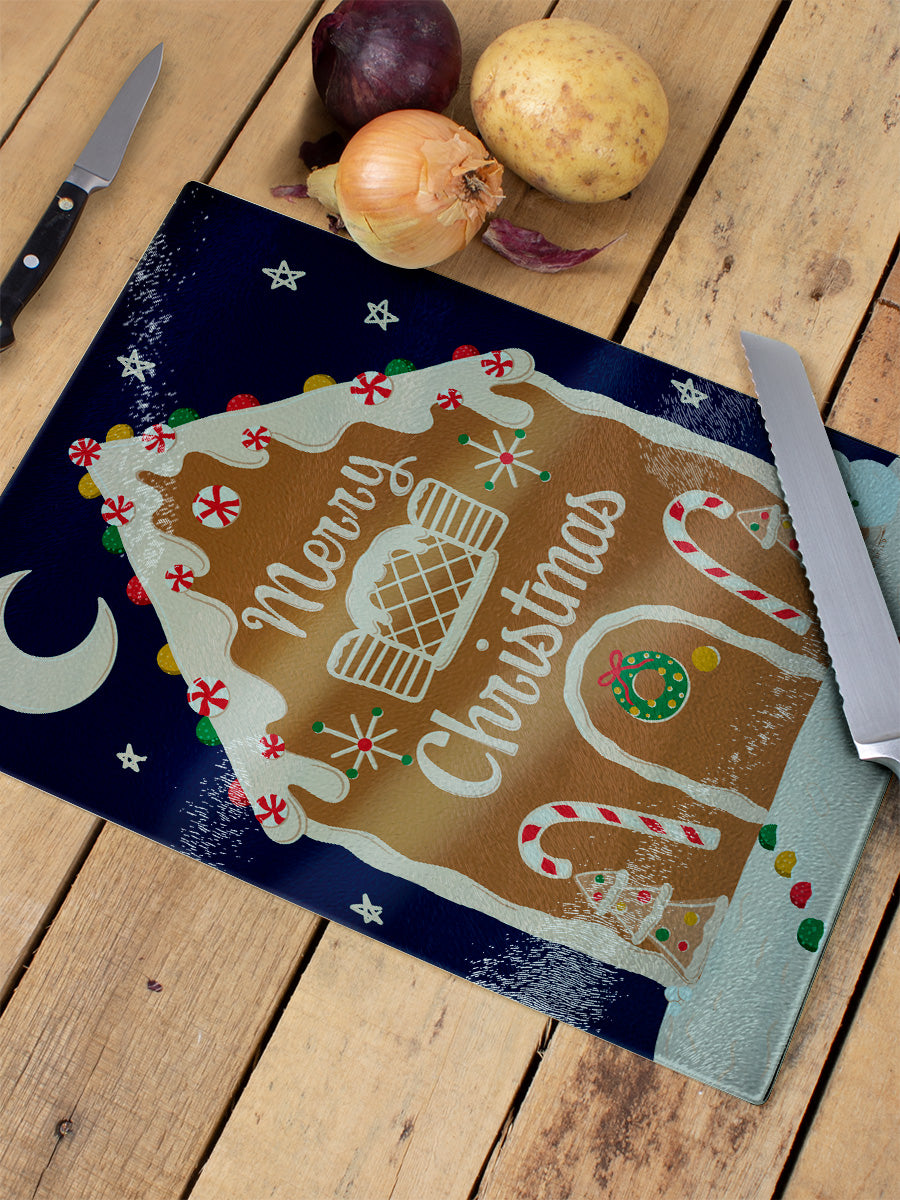 Gingerbread House Rectangular Chopping Board