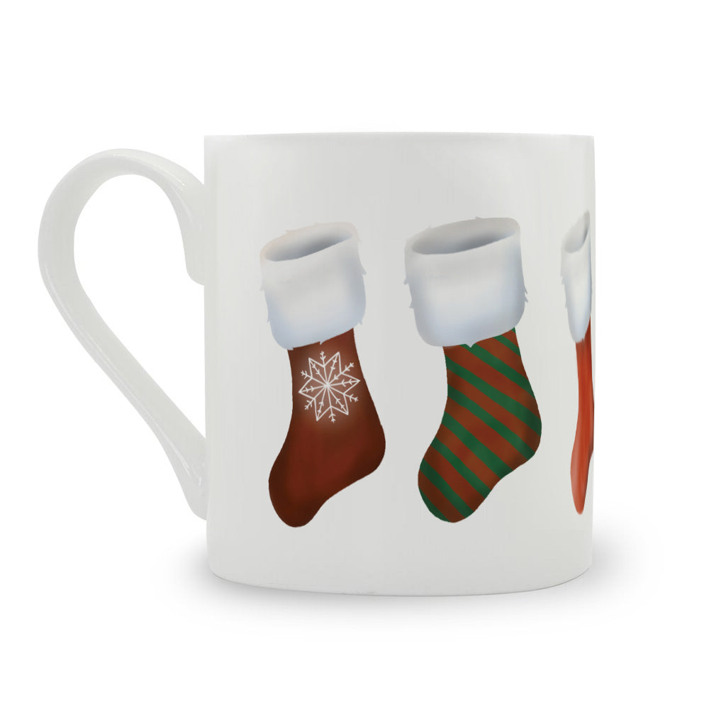 Stockings Large Bone China Mug - 350ml
