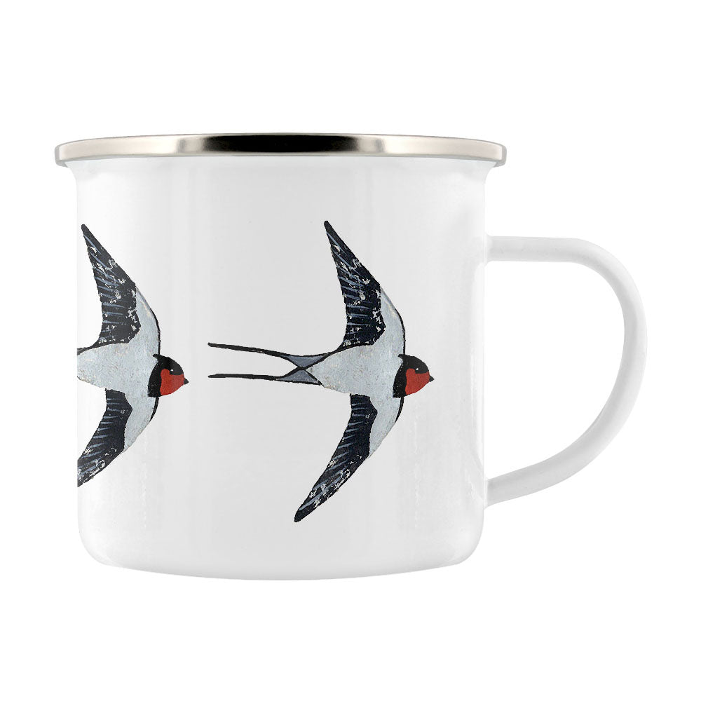 IzziRainey Swallow Enamel Mug
