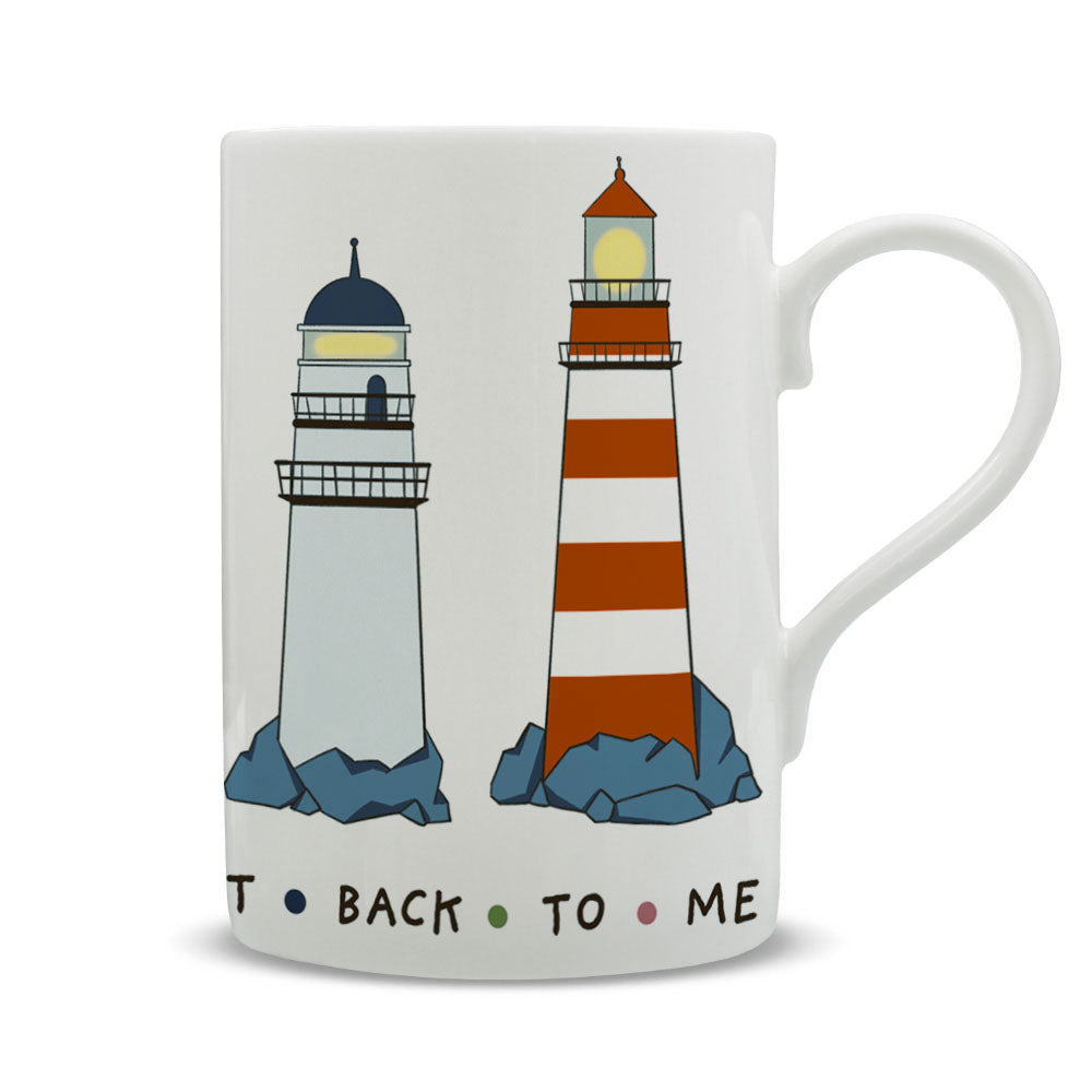 By The Seaside - Lighthouses -The Sea Helps Me Get Back To Me Tall Mug