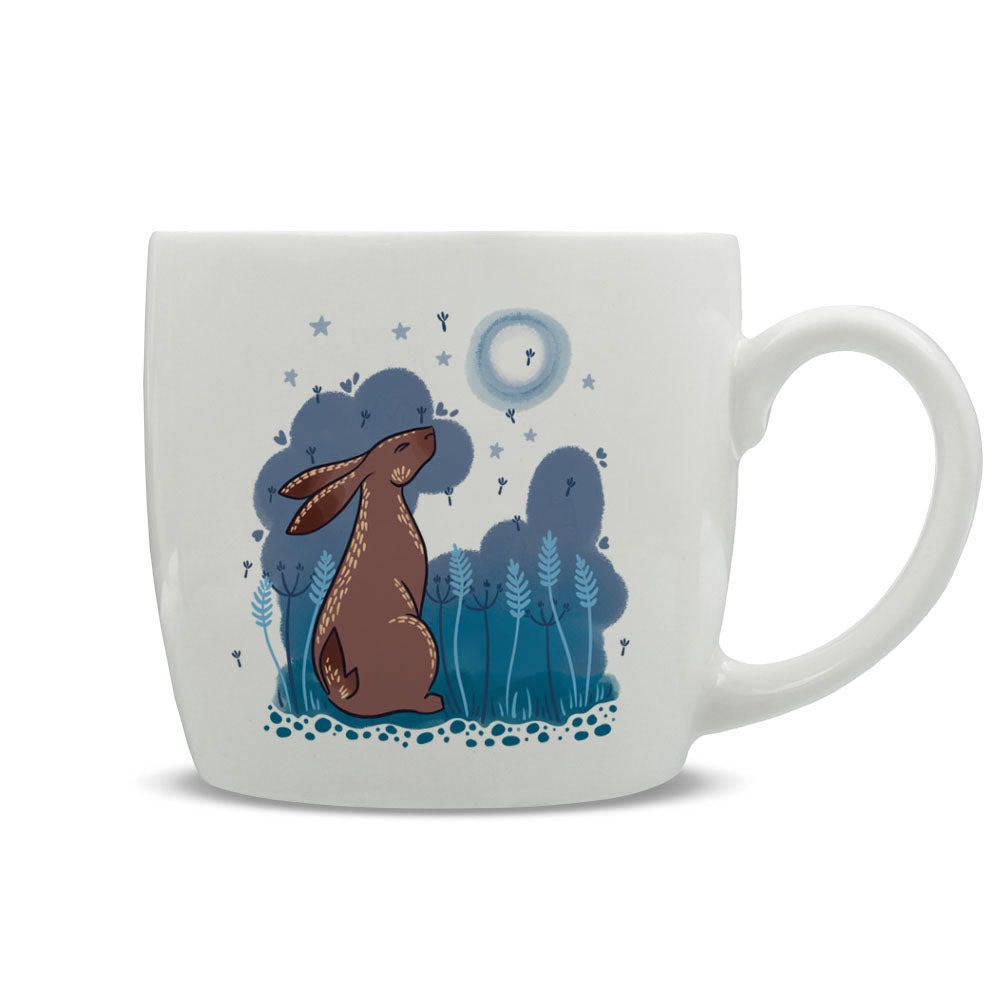 Moon Gazing Hares - Basking Moon Mug