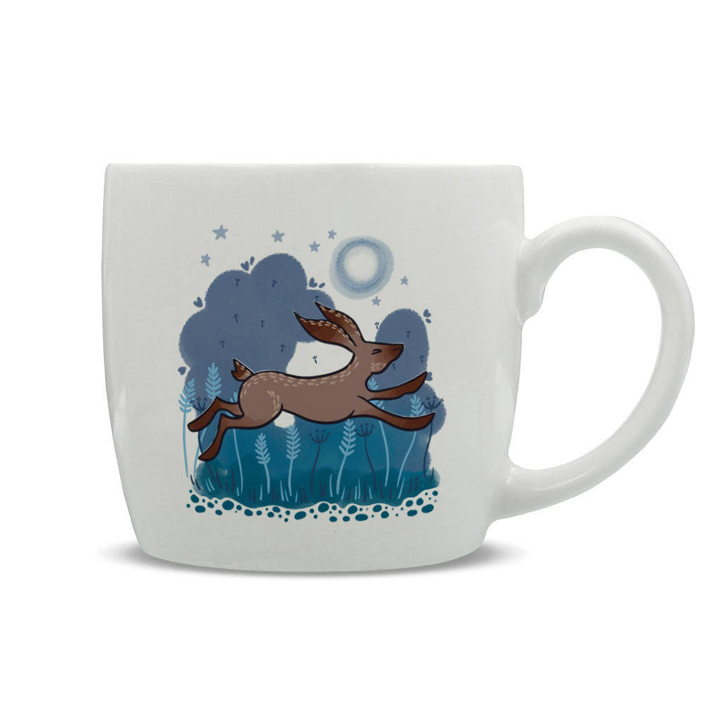 Moon Gazing Hares - Moonlight Run Mug