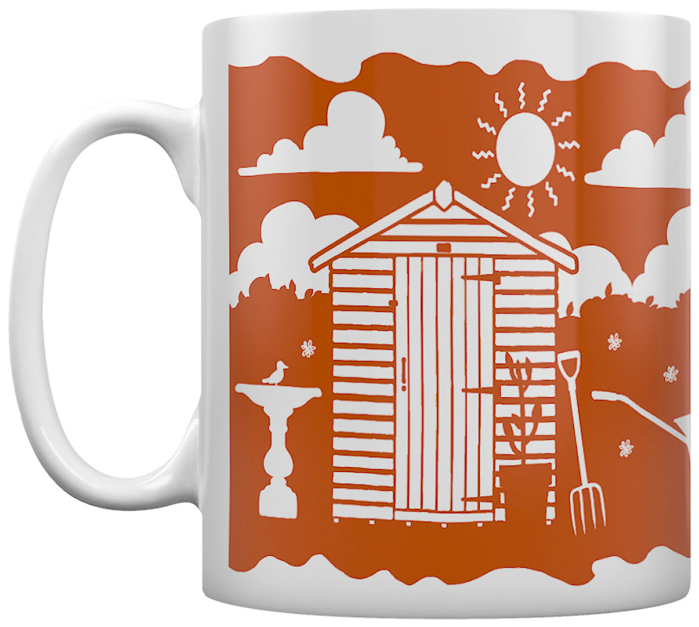 Etched In Nature - At The Allotment Block (Orange) Print Sublimation Mug