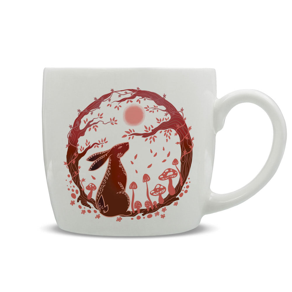 Moon Gazing Hares - Autumnal Hare Mug