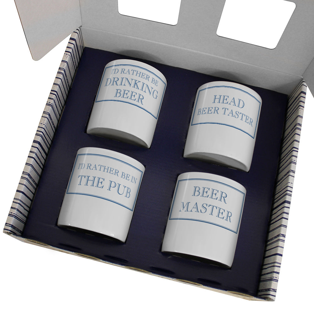 Beer Master 250ml Mug Gift Set - 4 Pack