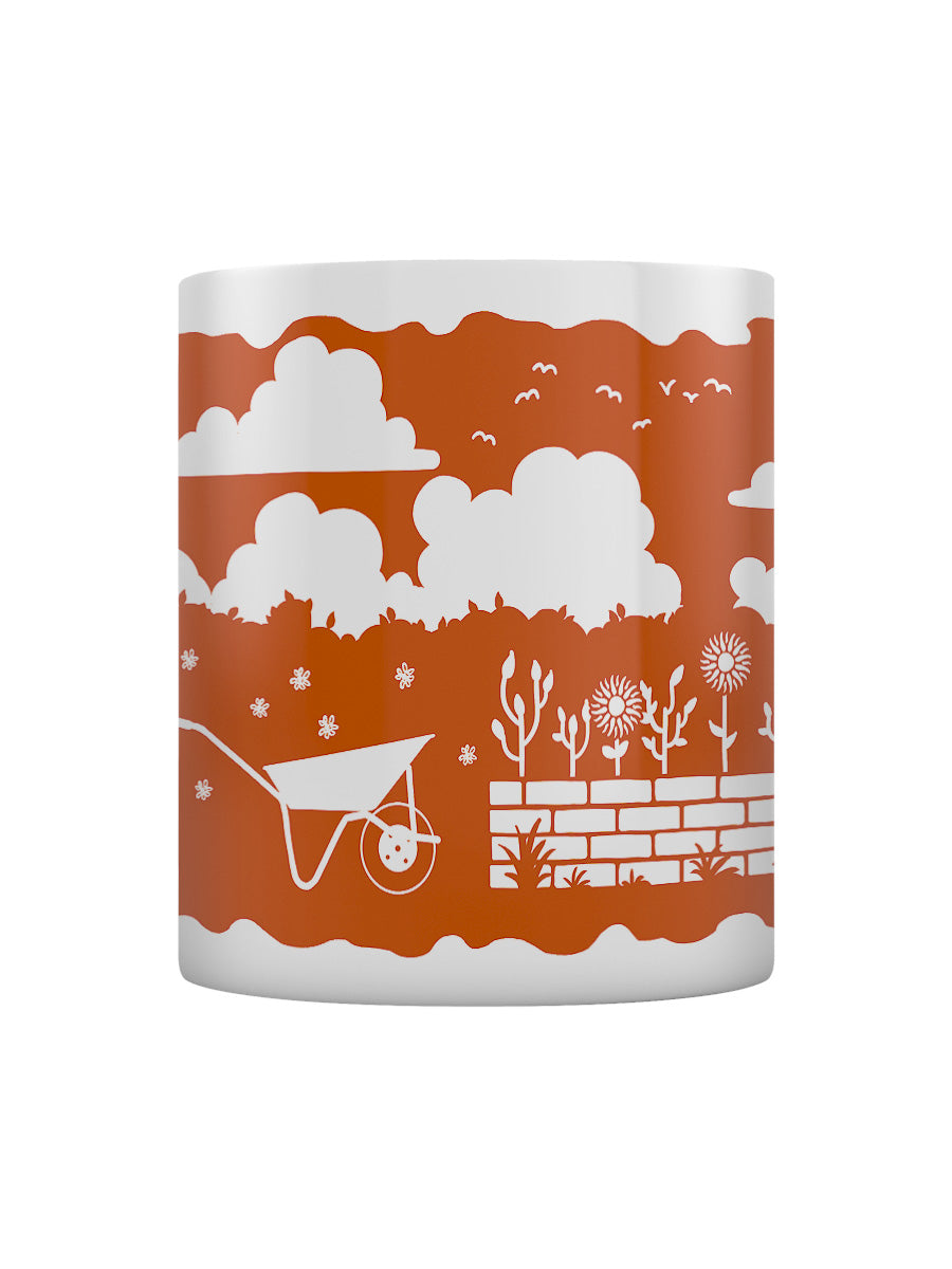 Etched In Nature - At The Allotment Block (Orange) Print Sublimation Mug