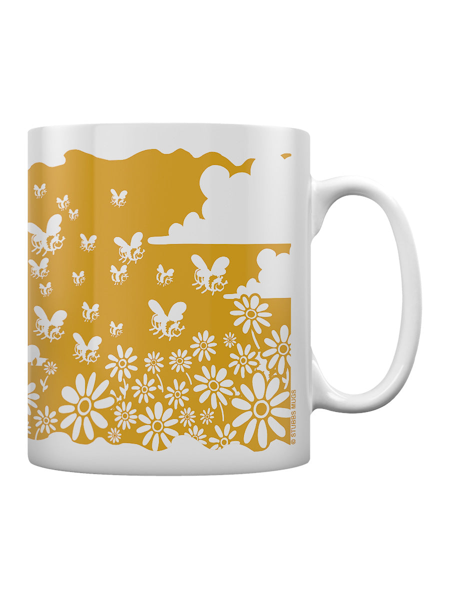 Etched In Nature - A Hive Of Bees Block (Yellow) Print Sublimation Mug