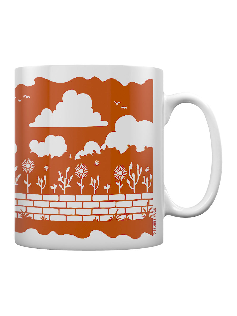 Etched In Nature - At The Allotment Block (Orange) Print Sublimation Mug