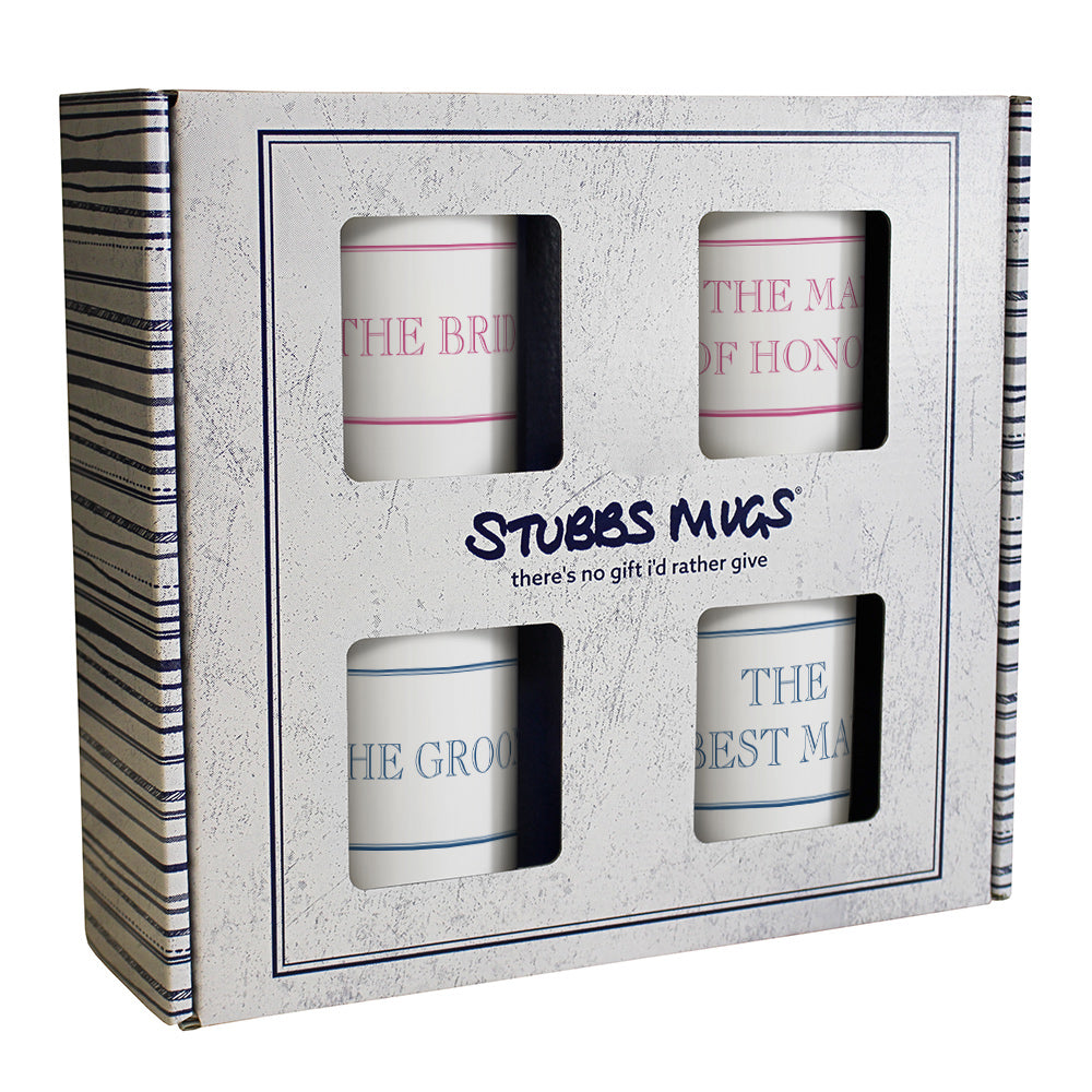 The Wedding Party 250ml Mug Set - 4 Pack