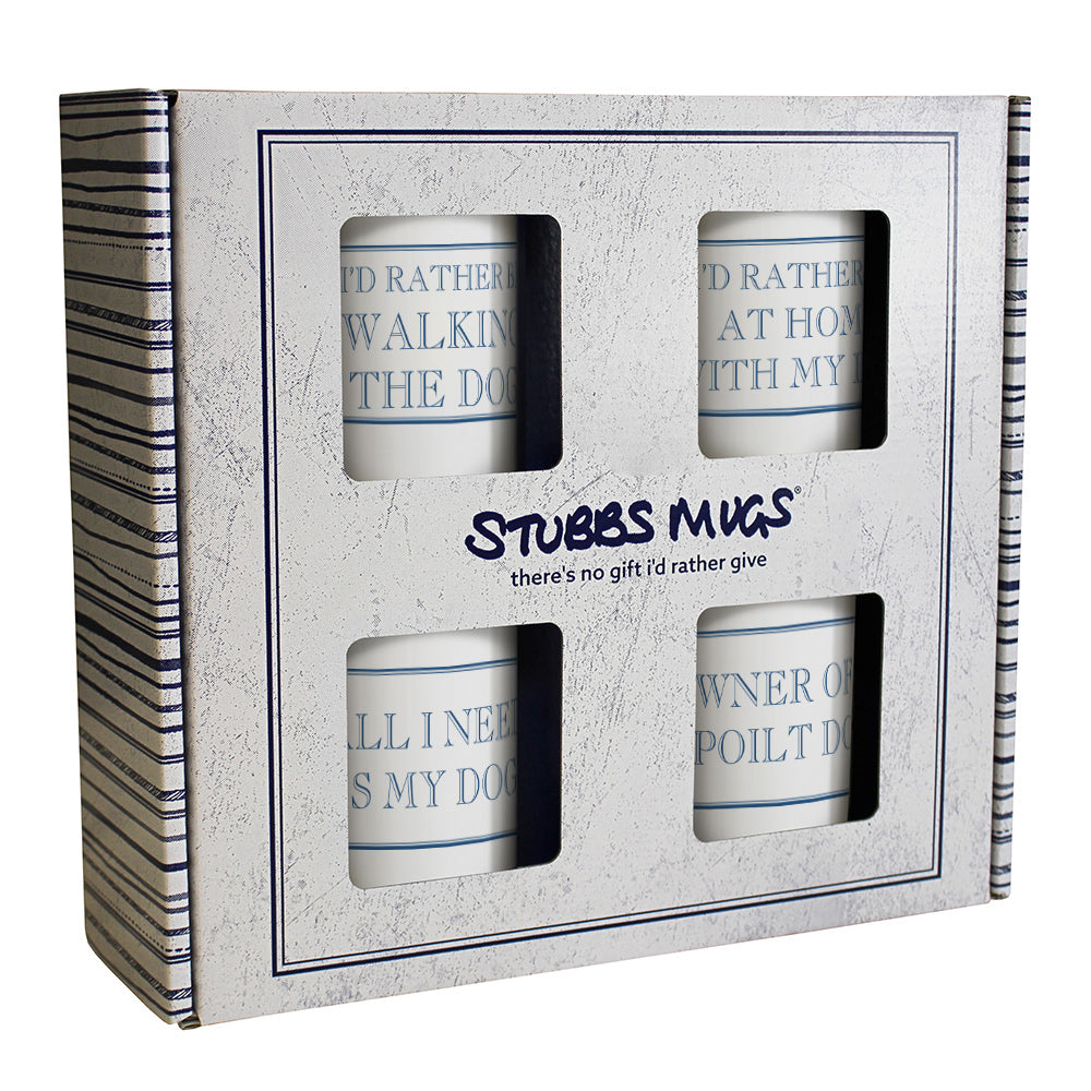 All I Need Is My Dog 250ml Mug Gift Set - 4 Pack