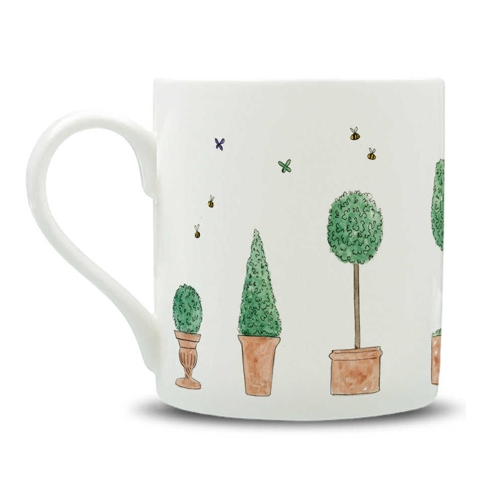 Just One Glass Watercolour Large Bone China Mug - 350ml