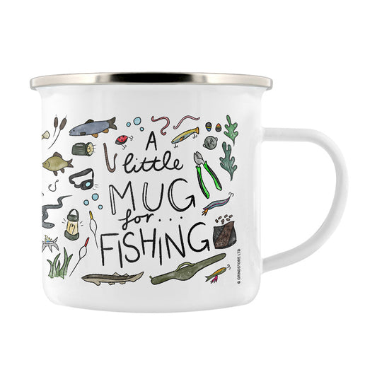 A Little Mug For Fishing Enamel Mug