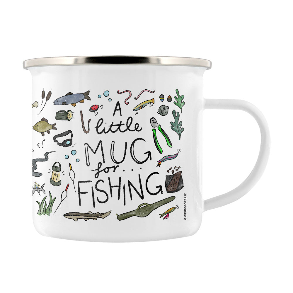 A Little Mug For Fishing Enamel Mug