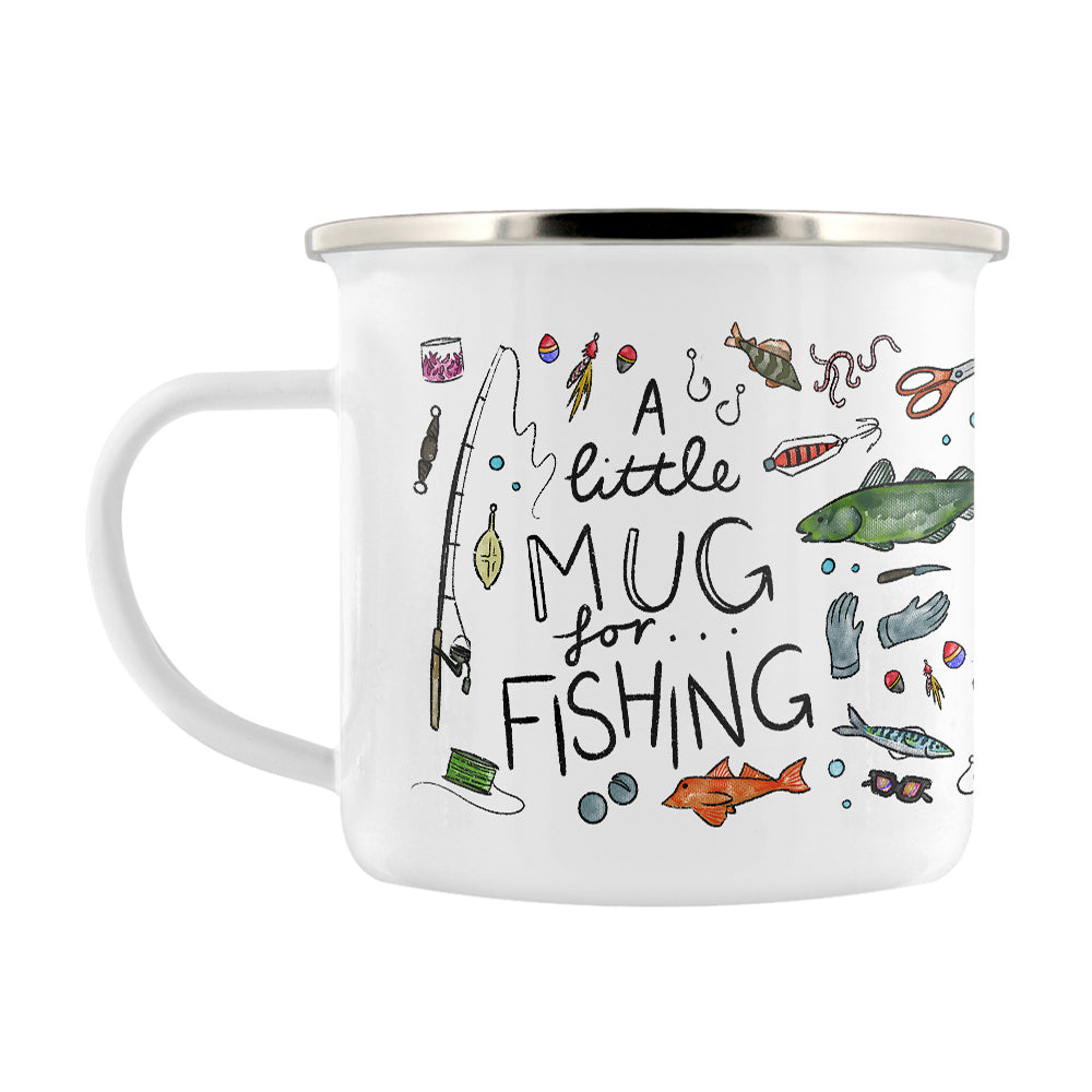 A Little Mug For Fishing Enamel Mug