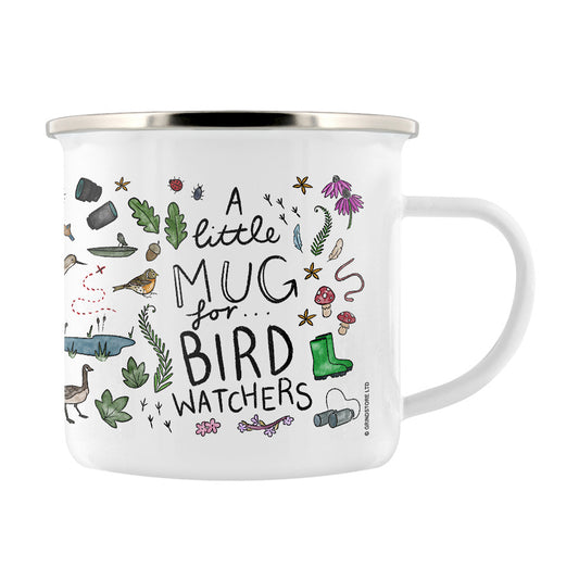 A Little Mug For Bird Watchers Enamel Mug