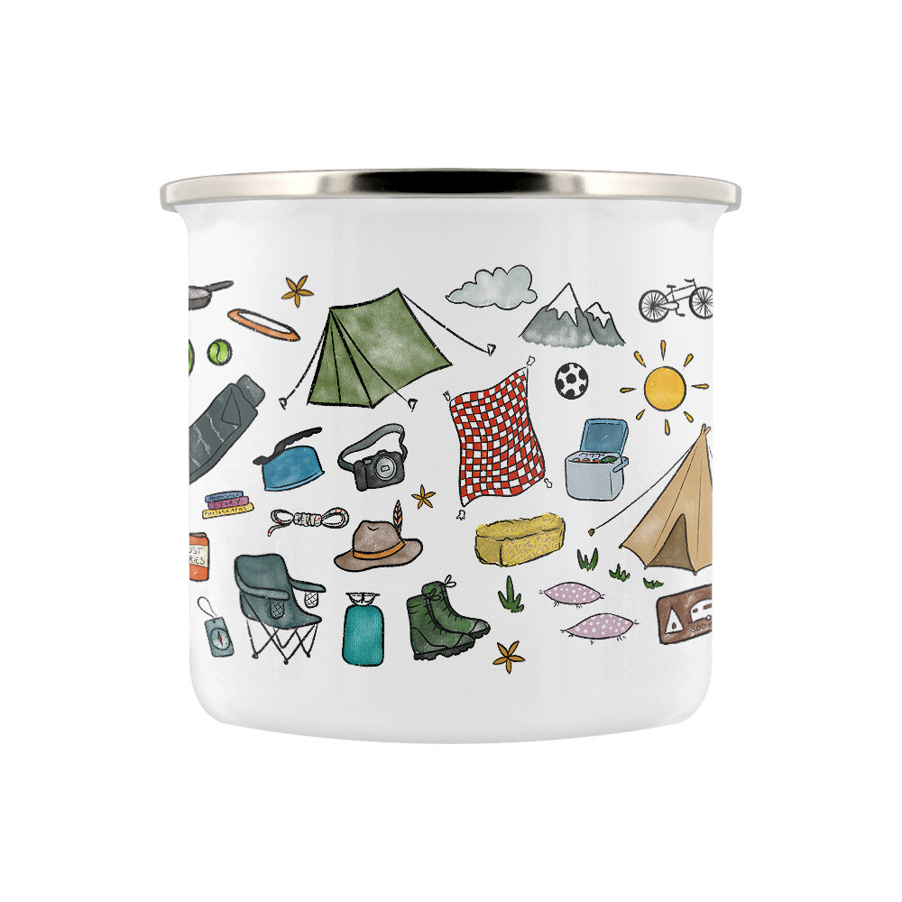 A Little Mug For Camping Enamel Mug