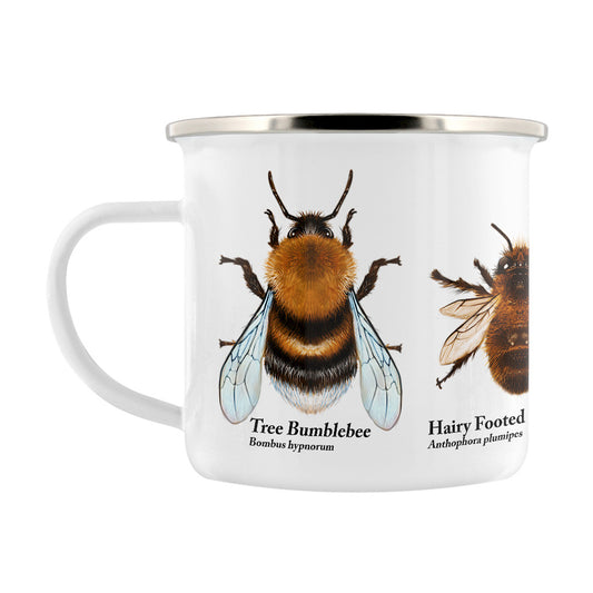 Nature's Delights - Bee Quartet Enamel Mug