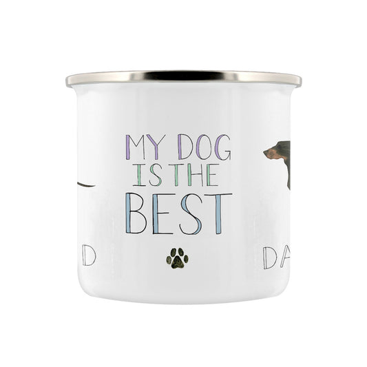 Dachshund - My Dog Is The Best Enamel Mug