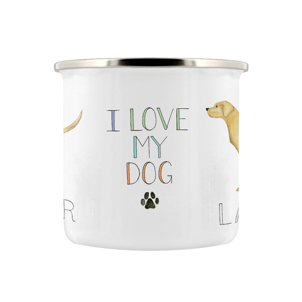 Labrador - I Love My Dog Enamel Mug