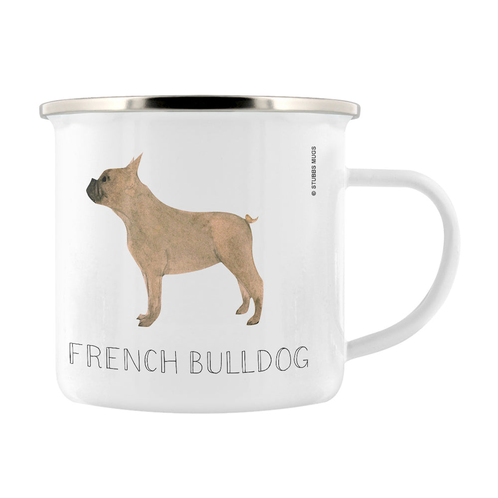 French Bulldog - I Love My Dog Enamel Mug