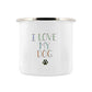 Corgi - I Love My Dog Enamel Mug